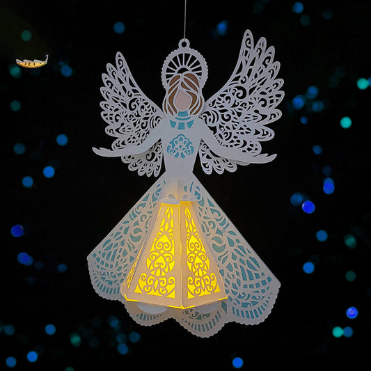 Angel 2 - 3D Lantern Angel File - Cricut File -