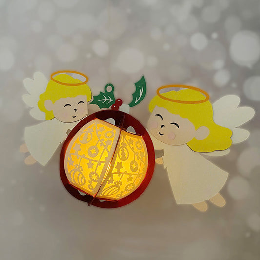 Angel 3 - 3D Lantern Angel File - Cricut File -