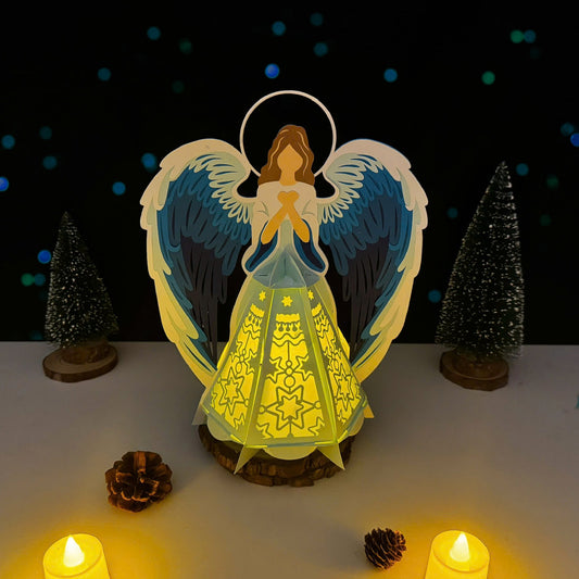 Angel - 3D Lantern Angel File - Cricut File -