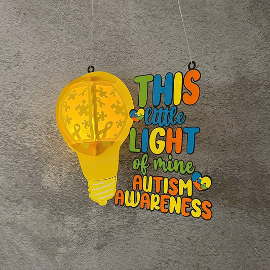 Autism 2 - 3D Lantern Autism File - Cricut File -