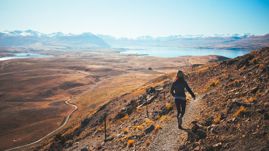 A woman out running on an early morning training run
