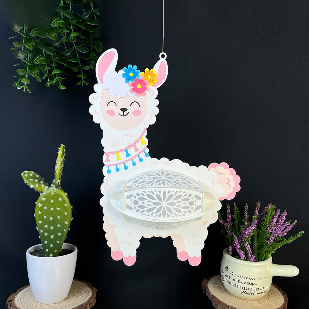 Alpaca - 3D Animal Lantern File  - Cricut File  -