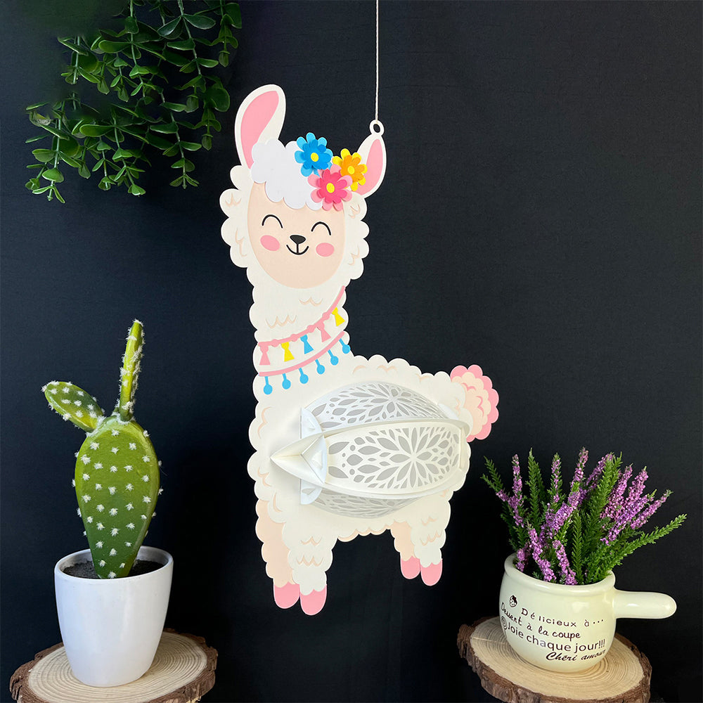 Alpaca - 3D Animal Lantern File  - Cricut File  -