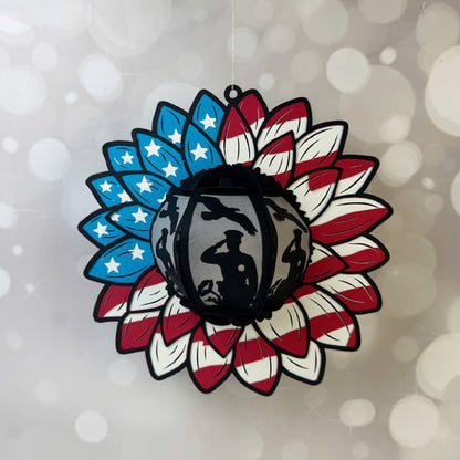 America – 3D Lantern Sunflower File - Cricut File -