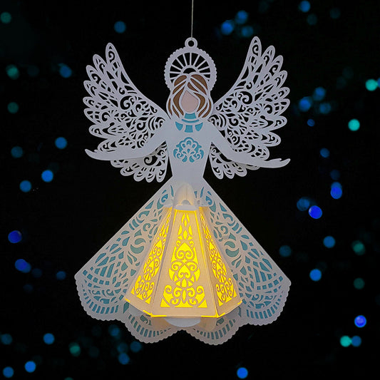 Angel 2 - 3D Lantern Angel File - Cricut File  -