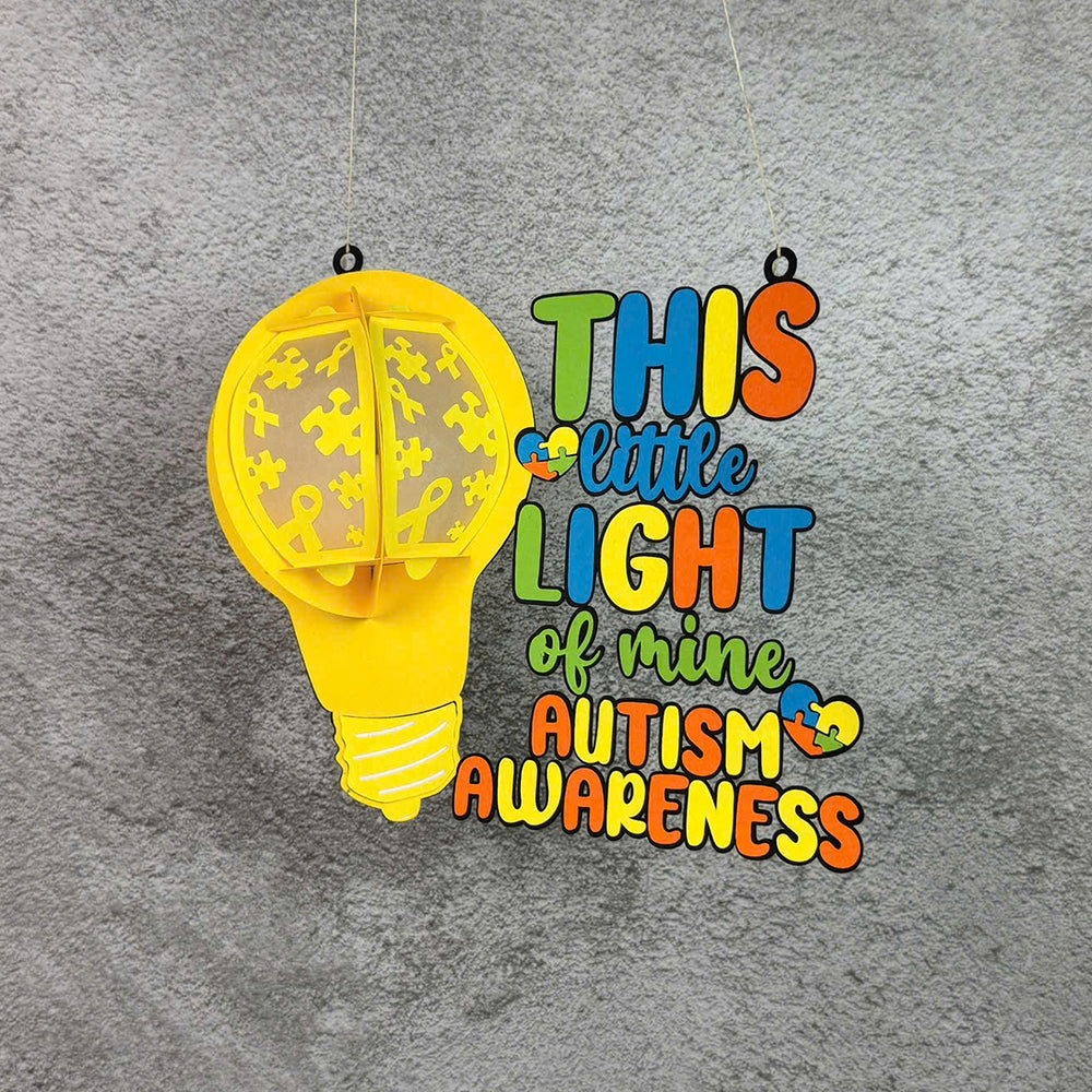 Autism 2 - 3D Lantern Autism File  - Cricut File  -