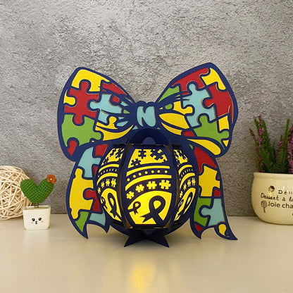 Autism 3 - 3D Lantern Autism File  - Cricut File  -