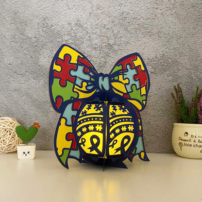 Autism 3 - 3D Lantern Autism File  - Cricut File  -