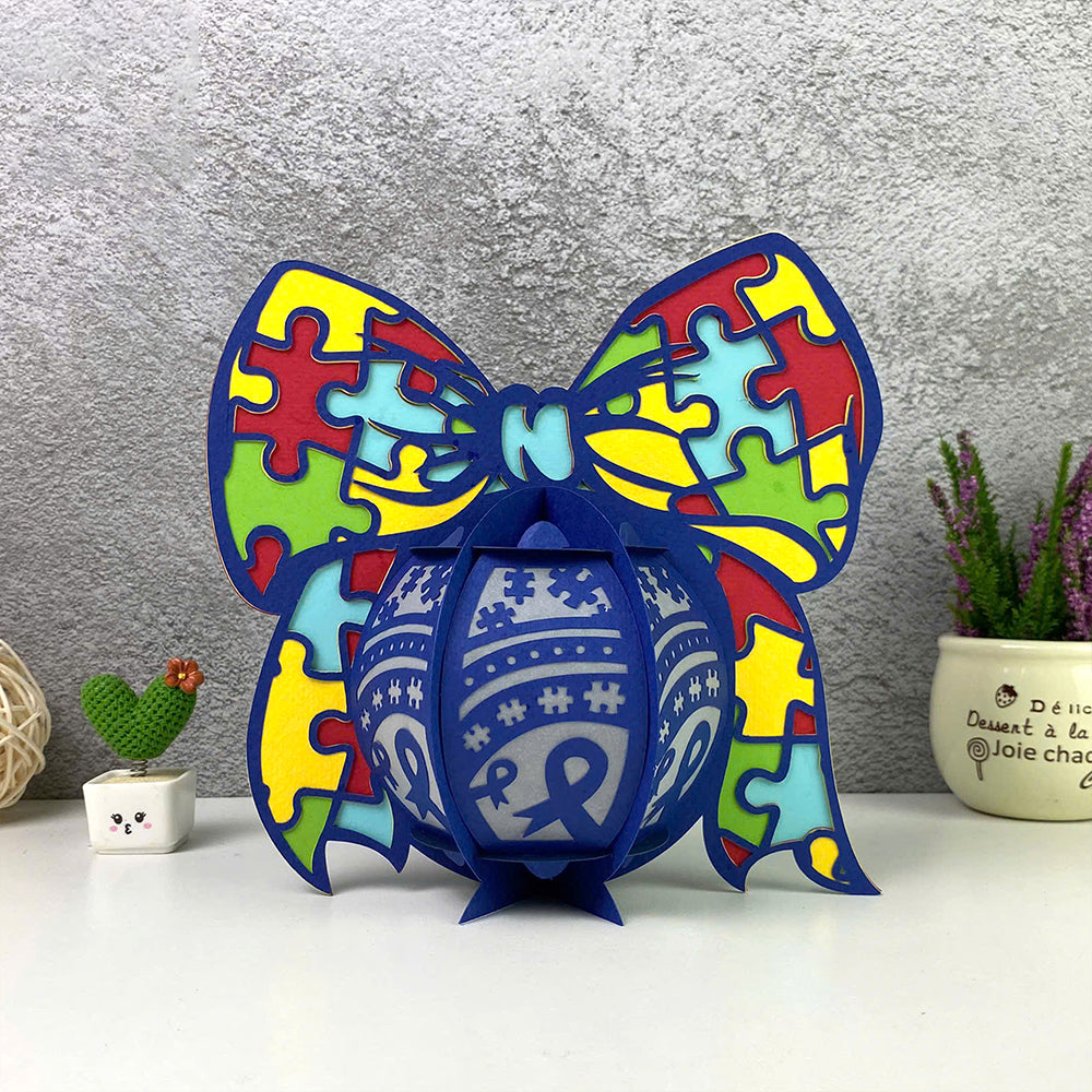 Autism 3 - 3D Lantern Autism File  - Cricut File  -