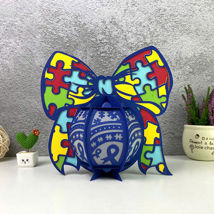 Autism 3 - 3D Lantern Autism File  - Cricut File  -