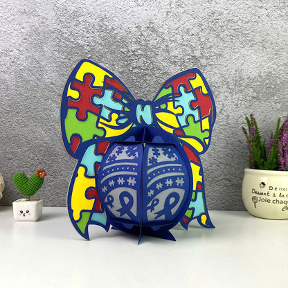 Autism 3 - 3D Lantern Autism File  - Cricut File  -