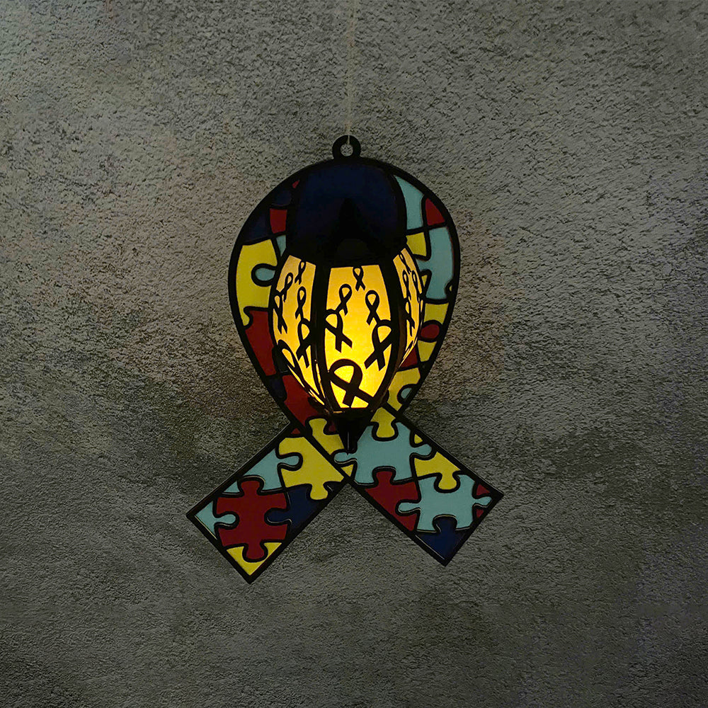 Autism - 3D Lantern Autism File  - Cricut File  -