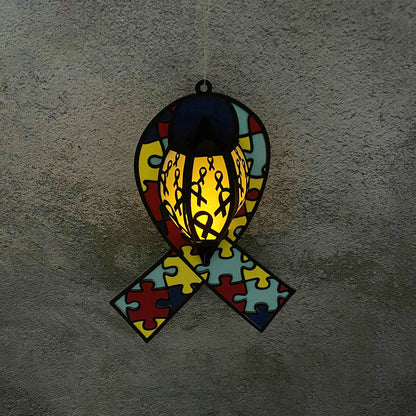 Autism - 3D Lantern Autism File  - Cricut File  -