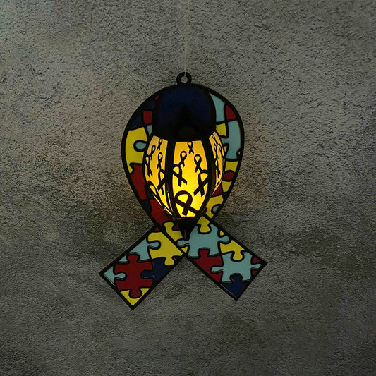 Autism - 3D Lantern Autism File  - Cricut File  -