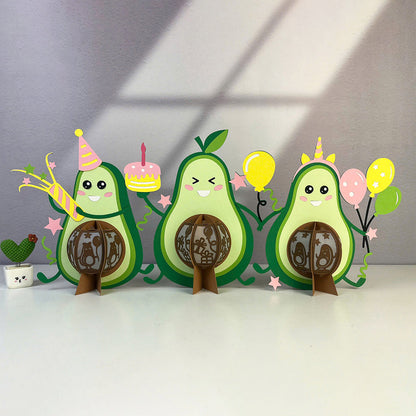 Avocado - 3D Fruit Lantern File  - Cricut File  -