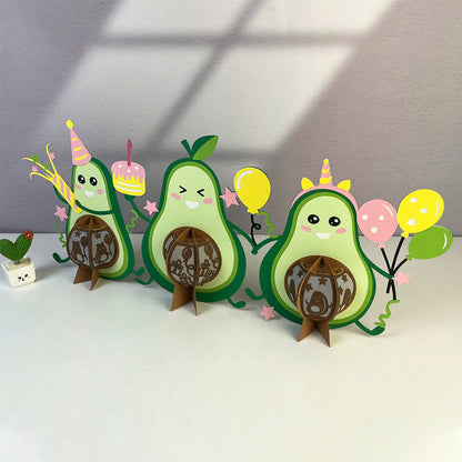 Avocado - 3D Fruit Lantern File  - Cricut File  -