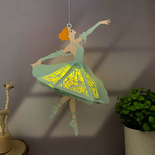 Ballet - 3D Paper Cut Lantern File  - Cricut File  -