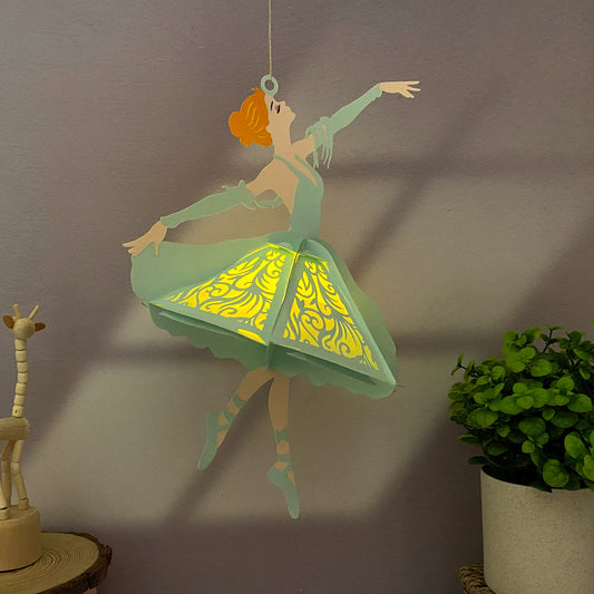 Ballet - 3D Paper Cut Lantern File  - Cricut File  -