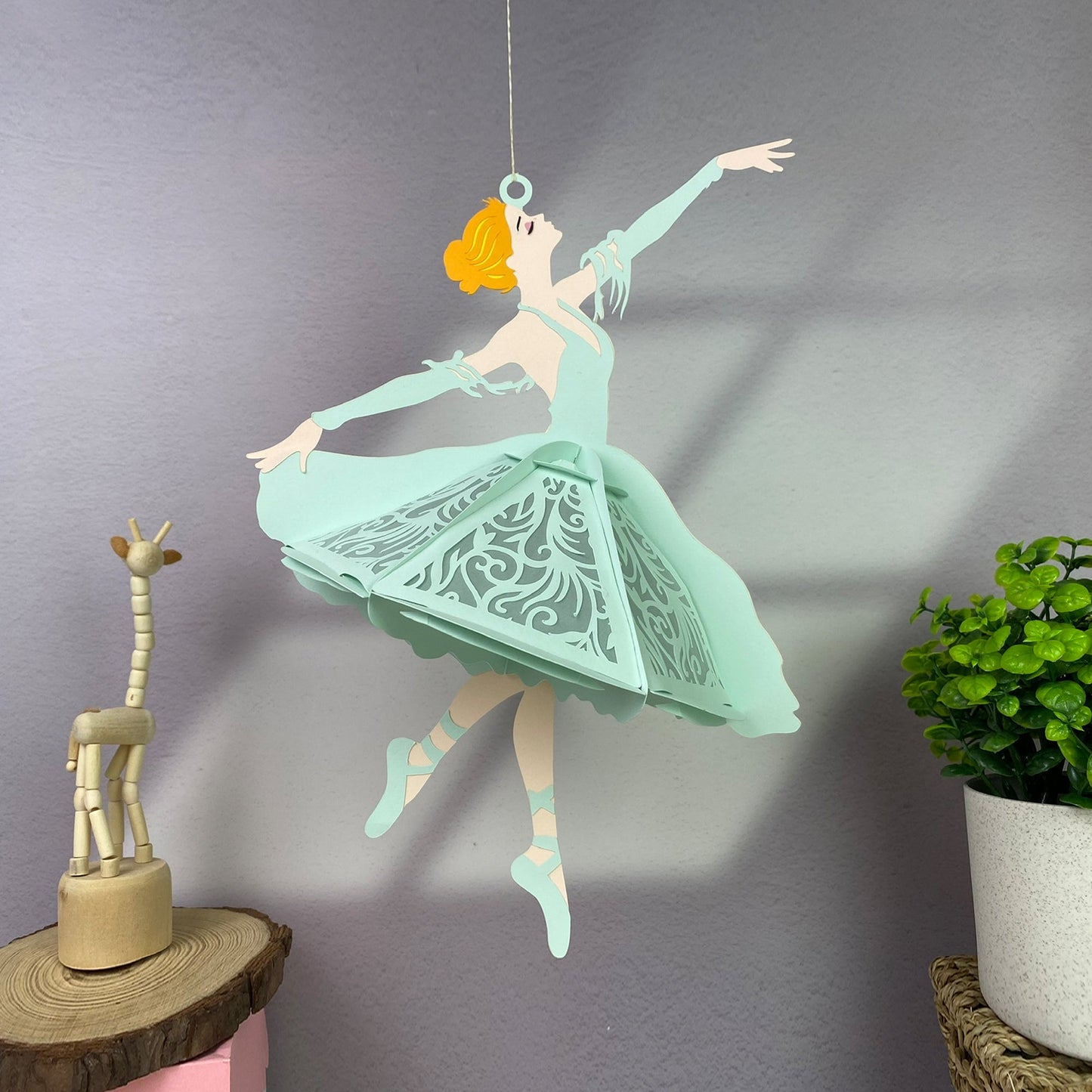 Ballet - 3D Paper Cut Lantern File  - Cricut File  -