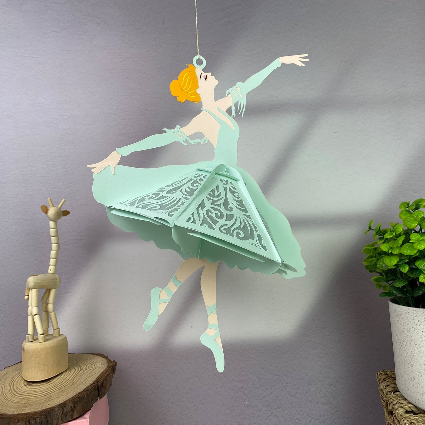 Ballet - 3D Paper Cut Lantern File  - Cricut File  -