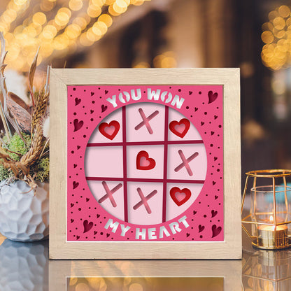 Valentine – 3D Paper Cut Shadow Box File - Cricut File - (8x8 inches) -