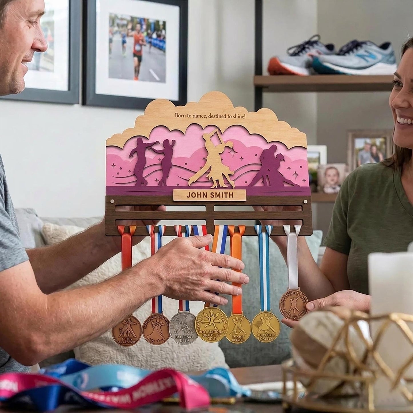 Dance Medal Holder Personalized – Irish Dance & Ballet Medal Display