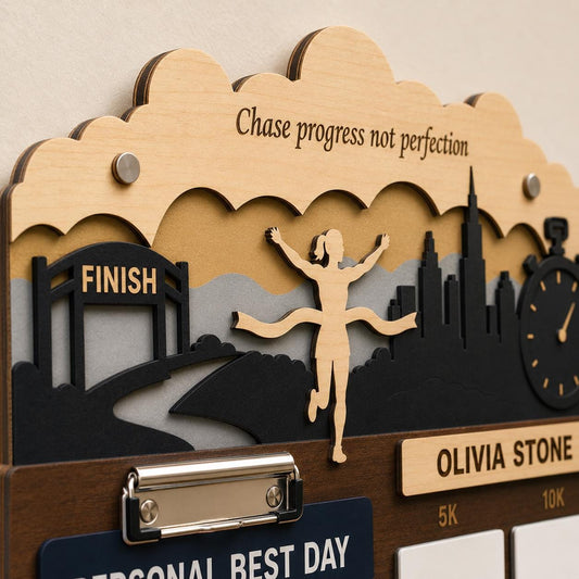 Runner Icon Medal Holder Personalized – Custom Male Female Runner Figure Medal Hanger