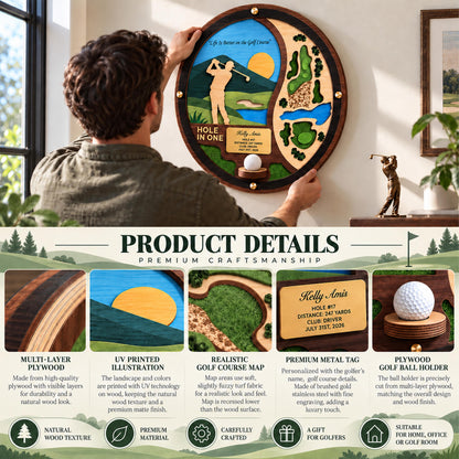 Round hole in one wall display – hanging the display on the wall